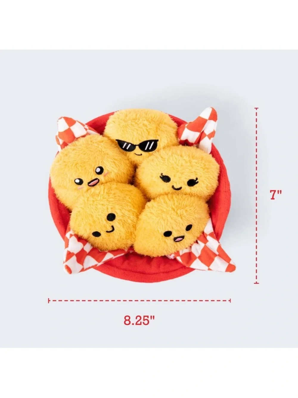 Plush Emotional Support Nuggets Toy Set - Yellow